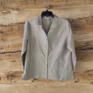 Elegant Gray Women's Blouse